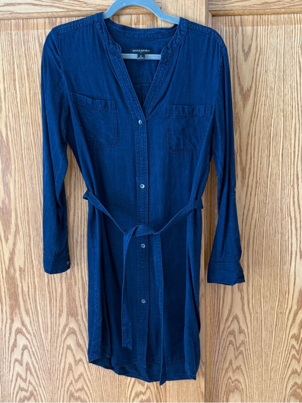 Banana Republic Dark Chambray Shirt Dress